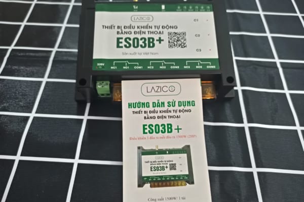 Bộ điều khiển từ xa qua sim 3 đầu ra ES03B+