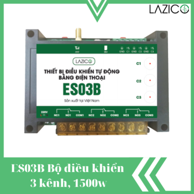 ES03B - Thiết bị điều khiển từ xa qua điện thoại 3 kênh, 1500w
