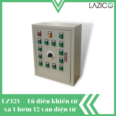 LZ12V - Tủ điều khiển từ xa qua điện thoại 1 bơm 12 van điện từ